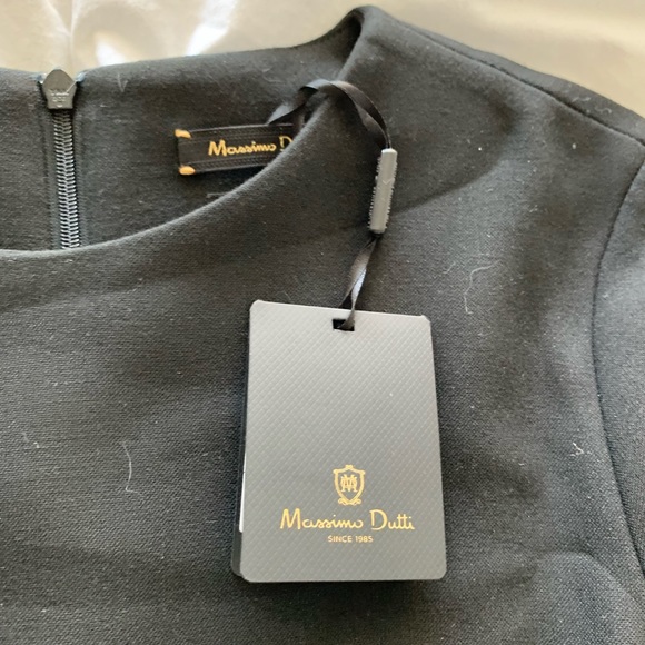 Massimo Dutti mini black dress. Woman. Size 4. NWT - Picture 2 of 5